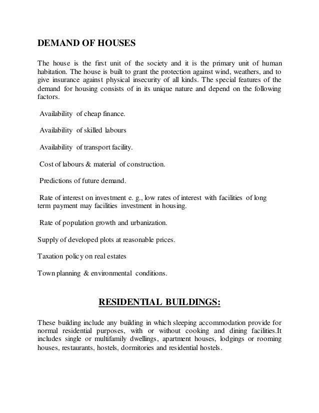 House building project report House building project report